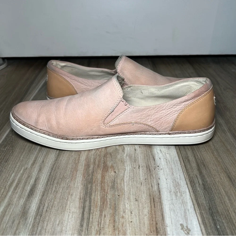 UGG Light Pink Nubuck Adley Slip On Sneaker